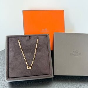 Hermes Rare Farandole 18k Rose Gold Necklace TPM